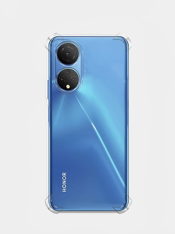 Чехол Huawei Honor X7 (Хуавей Хонор Х7), прозрачный, силиконовый, противоударный