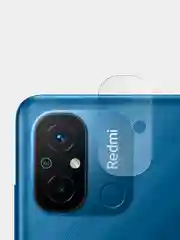 Прозрачный защитное стекло на камеру BROSCORP для телефона Xiaomi Redmi 12С прозрачное закаленное