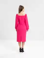Фуксия платье женское вечернее  классическое черное