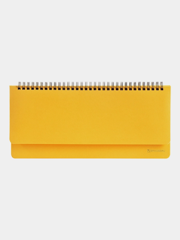 Планинг настольный недатированный 305x140мм BRAUBERG Select, 60 л, желтый, 111696