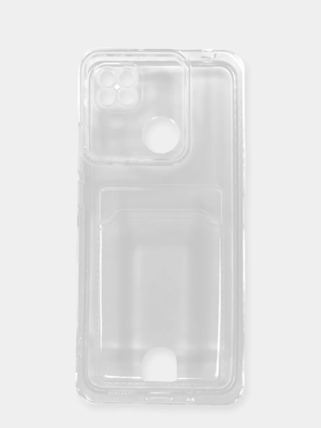 Чехол для Xiaomi Redmi 9C, Redmi 9C NFC, Redmi 10A, прозрачный, с карманом для карты
