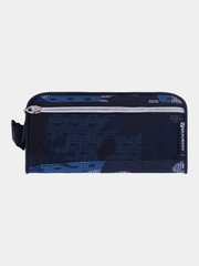 Пенал-косметичка BRAUBERG с ручкой, карман из сетки, полиэстер, Storm, 20х6х9 см, 229275