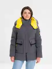 Серый куртка женская зимняя