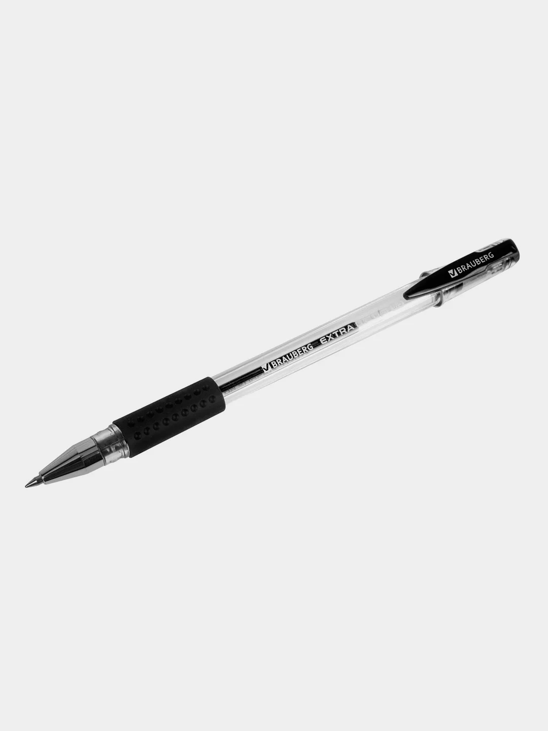 Ручки гелевые с грипом BRAUBERG "EXTRA GT", ЧЕРНЫЕ, НАБОР 4 штуки, 143924
