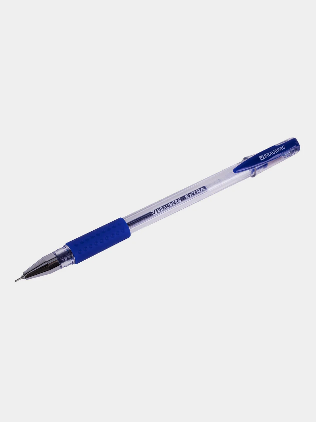 Ручка гелевая с грипом BRAUBERG "EXTRA GT NEEDLE", СИНЯЯ, 12 шт., 143916