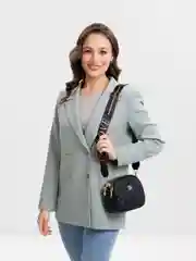 Угольный женская сумка-клатч, с двумя ремешками, через плечо, 2 цвета