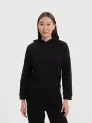 Черный спортивный костюм женский, на флисе, утепленный, оверсайз