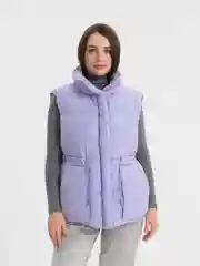Лавандовый жилет утепленный, женский