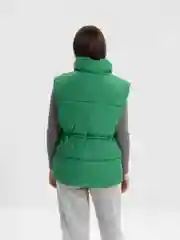 Зеленый жилет утепленный, женский