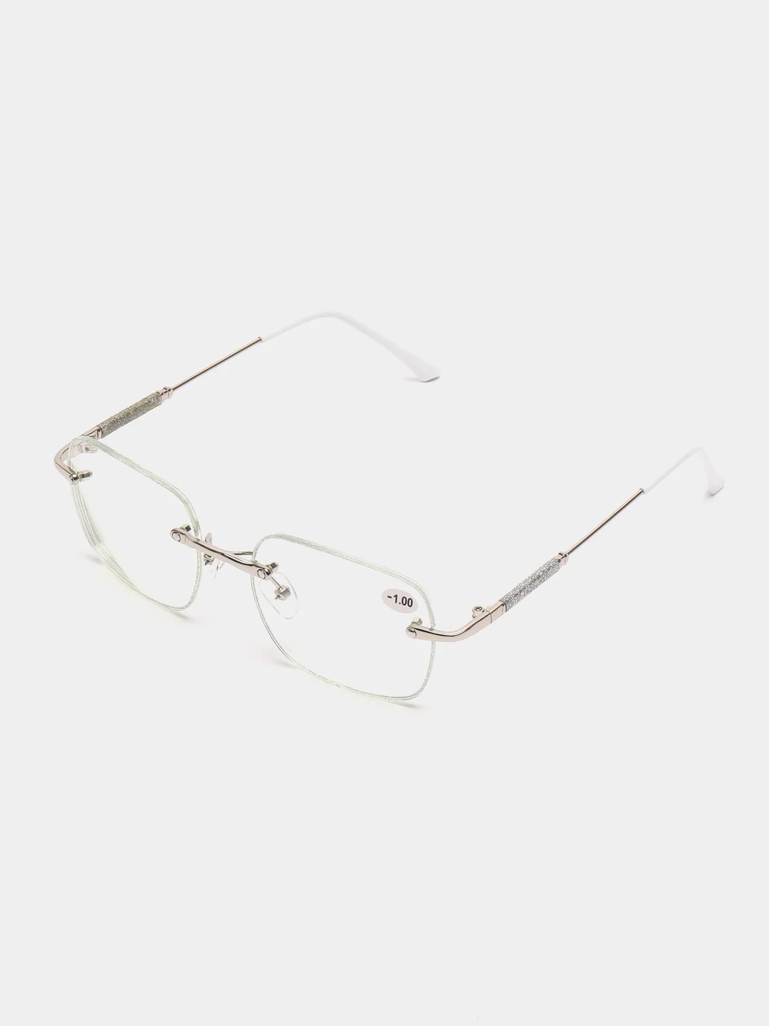 Серебряный очки для зрения, корригирующие с диоптриями, минусовые