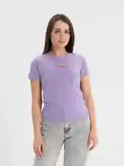 Сиреневый футболка женская, хлопок