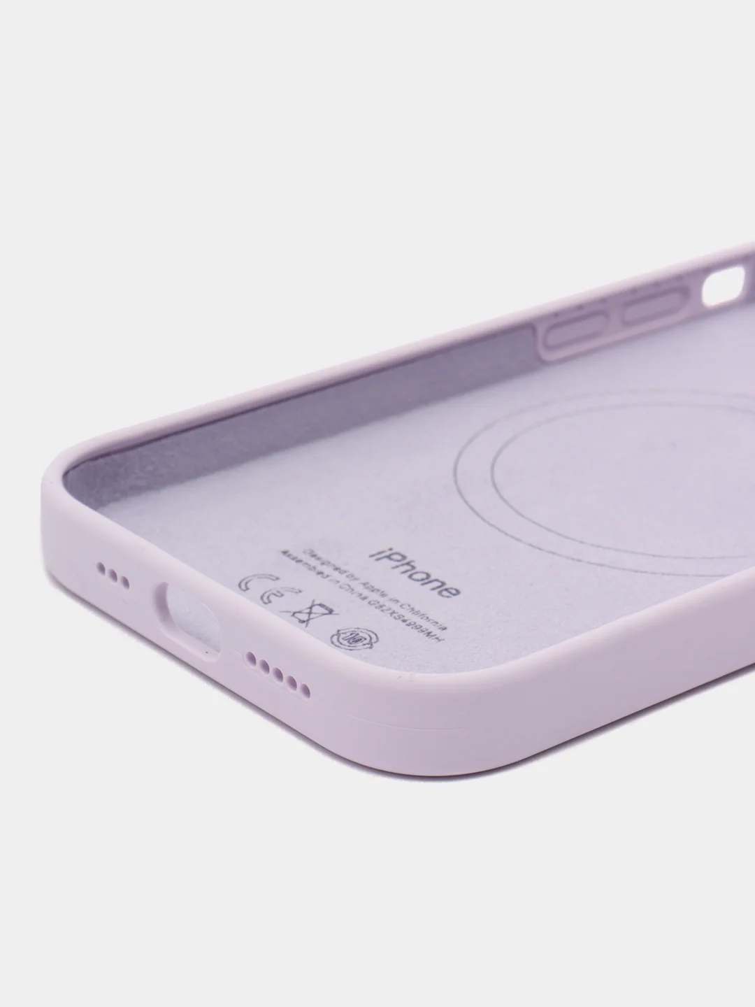 Розовый силиконовый кейс magsafe айфон 14 / 14 про / 14 про макс
