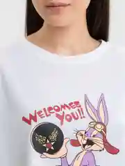 Белый футболка женская, оверсайз