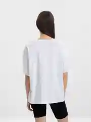 Белый футболка женская, оверсайз