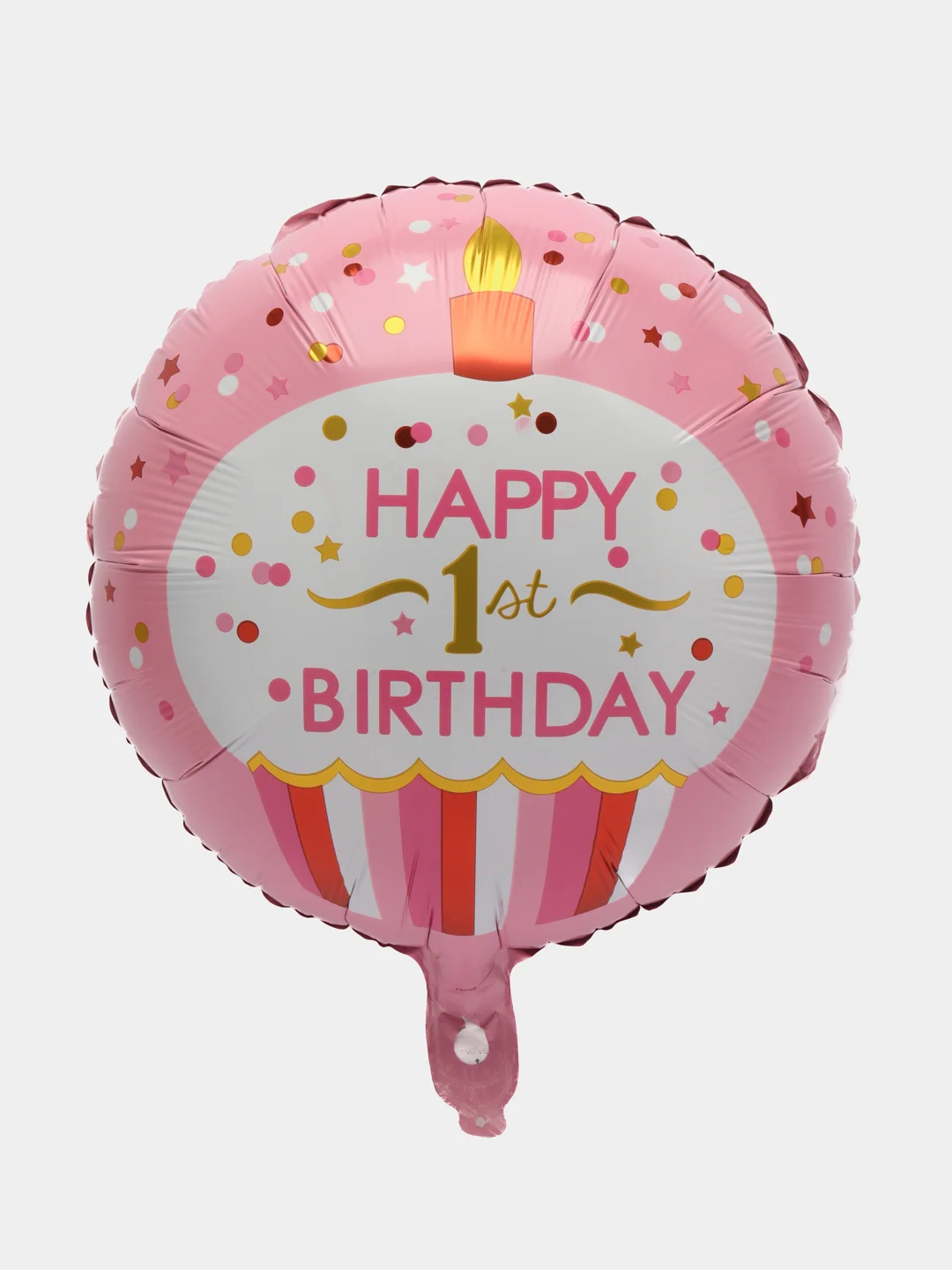 Розовый воздушные шары Happy Birthday, круглые, фольгированные