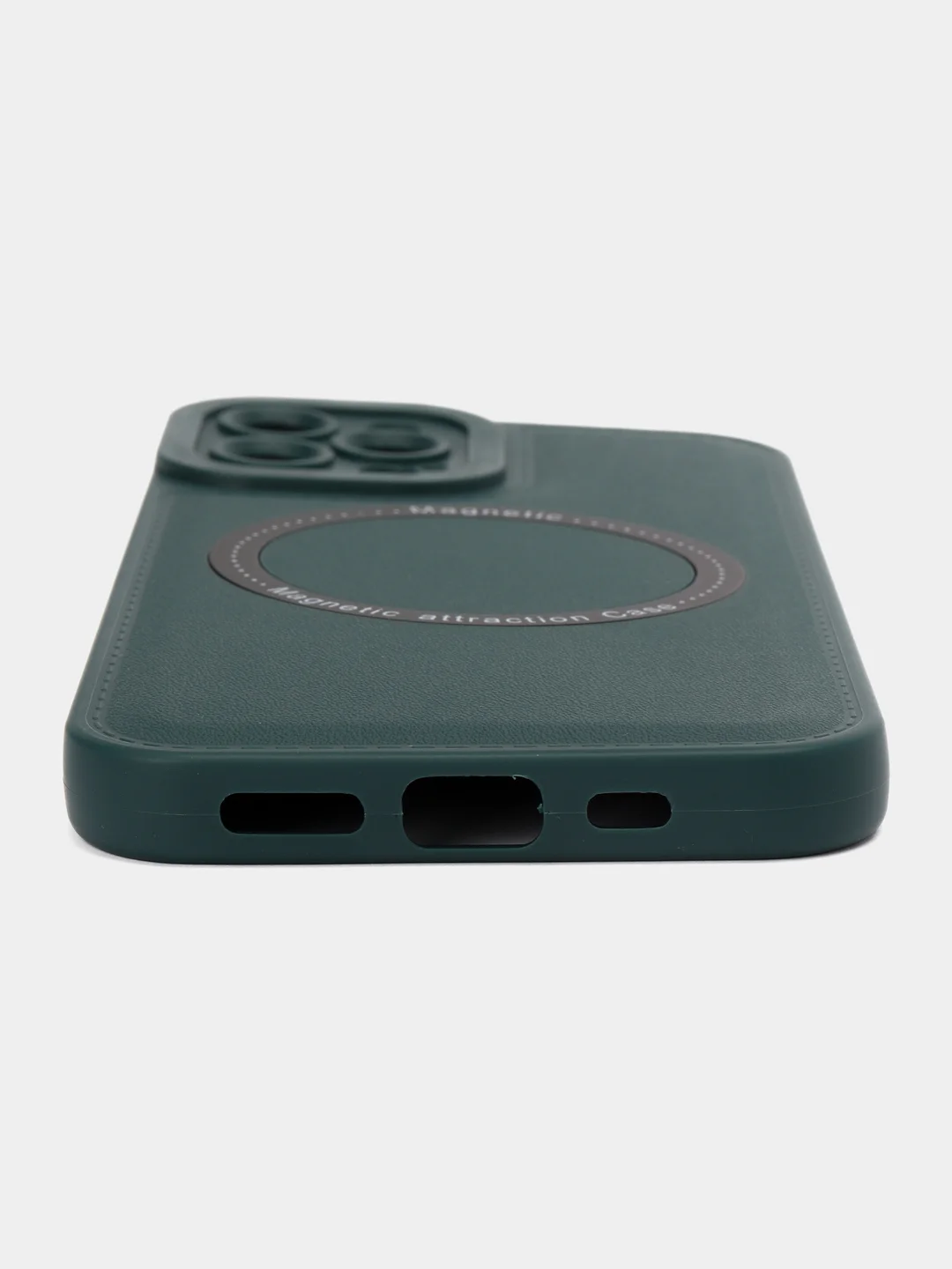 Зелёный хаки чехол MagSafe для iPhone 11, 12, 13, 14, Pro, Pro Max, металалическое кольцо магсейф айфон
