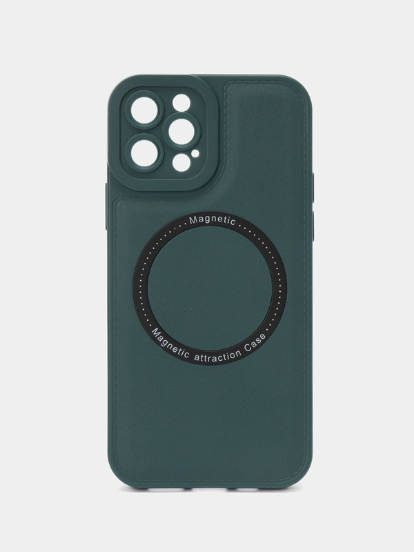 Чехол MagSafe для iPhone 11, 12, 13, 14, Pro, Pro Max, металалическое кольцо магсейф айфон