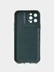 Зелёный хаки чехол MagSafe для iPhone 11, 12, 13, 14, Pro, Pro Max, металалическое кольцо магсейф айфон
