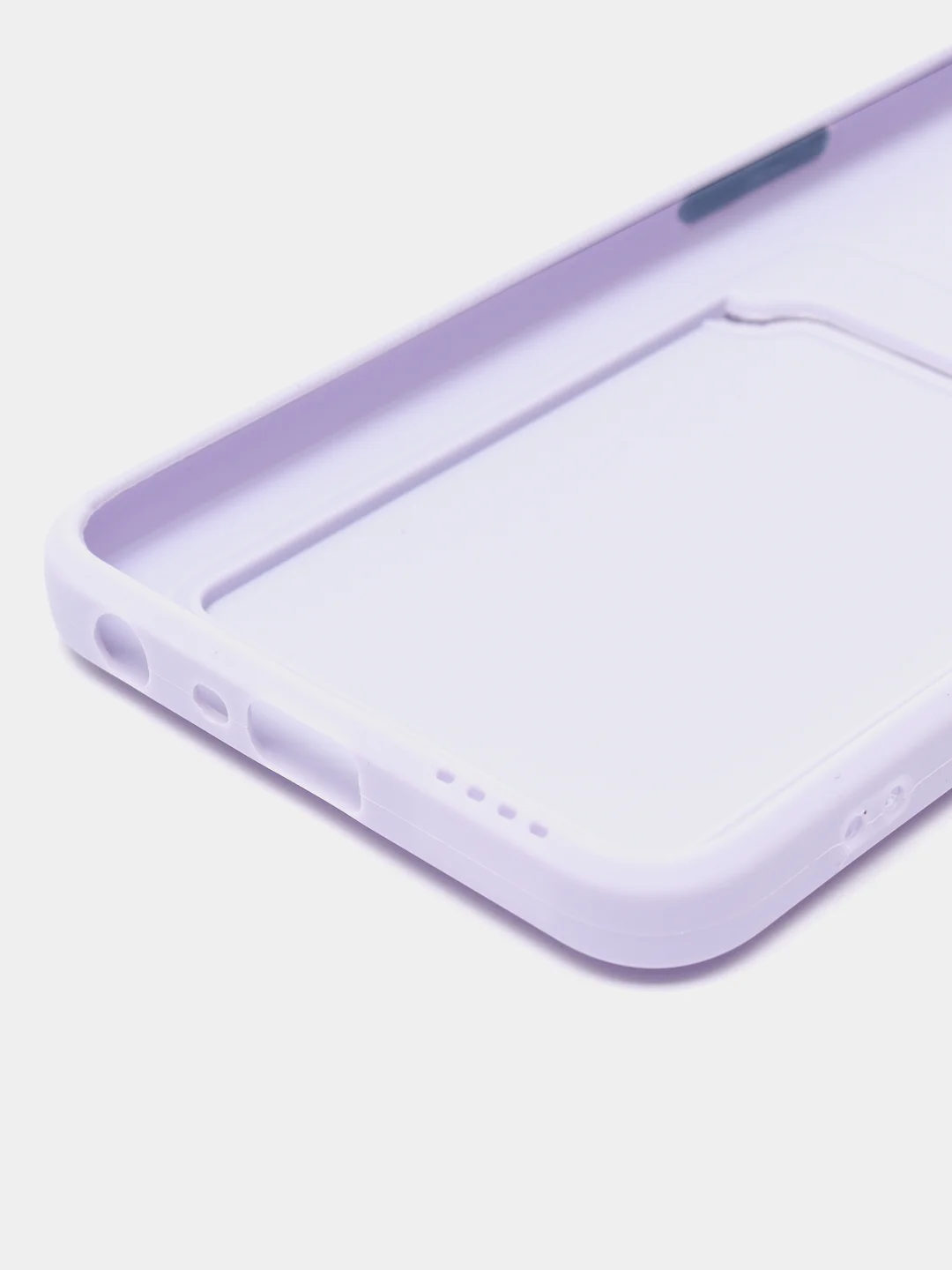 Сиреневый силиконовый чехол для OPPO A57S / A77 4G / A77S / OnePlus Nord N20 SE, с карманом для карт