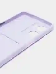Сиреневый силиконовый чехол для OPPO A57S / A77 4G / A77S / OnePlus Nord N20 SE, с карманом для карт