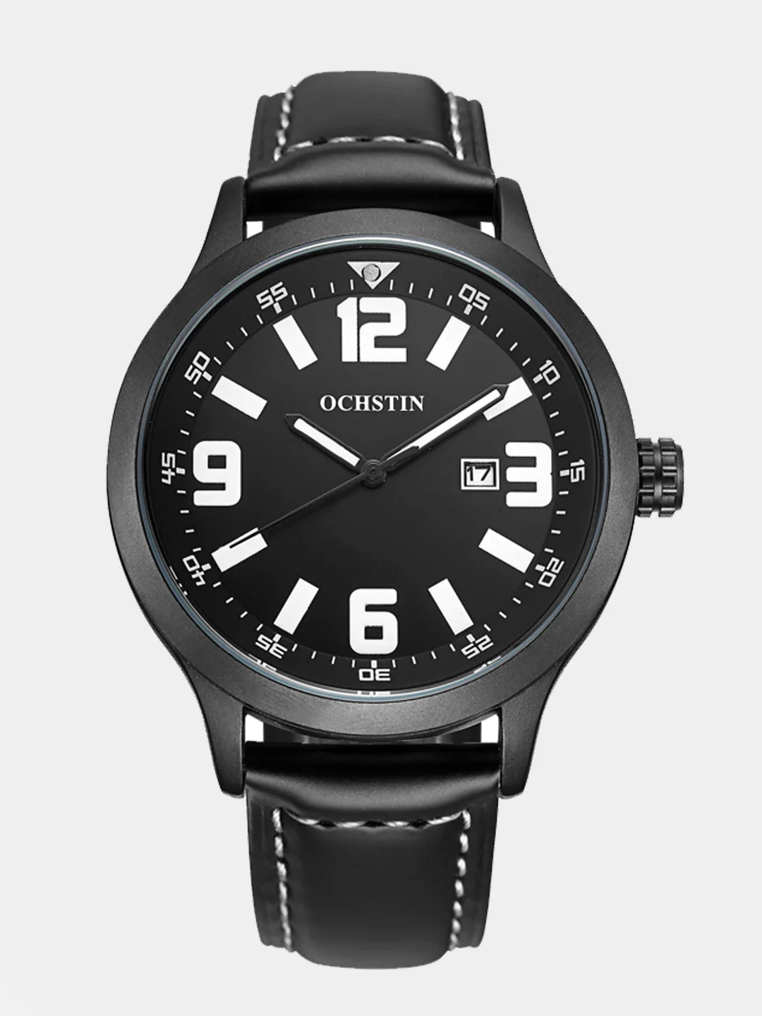 Черный мужские наручные часы Ochstin 6054A с хронографом в подарочной упаковке