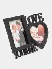 Черный фоторамка "LOVE"