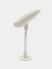Белый мыльница со сливом на гибкой ножке