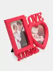 Розовый фоторамка "LOVE"