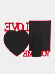 Розовый фоторамка "LOVE"