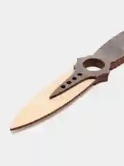 Серый деревянный нож "Кунай", тычковый