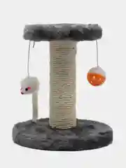 Серый когтеточка для кошек с игрушками
