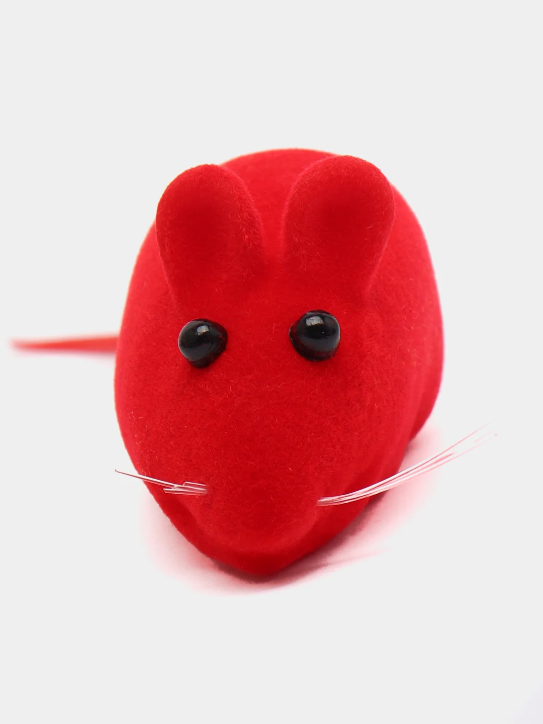 Красный игрушка для кошек мышка с пищалкой