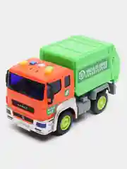 Машина Технопарк "Kamaz Мусоровоз", пластик, свет-звук, инерция, 17 см