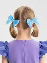 Голубой банты для девочек, 2 штуки