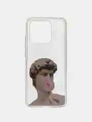 Алый силиконовый чехол для Xiaomi Redmi 10C, Poco C40, (Сяоми Редми 10С / Поко С40), с рисунком, с принтом