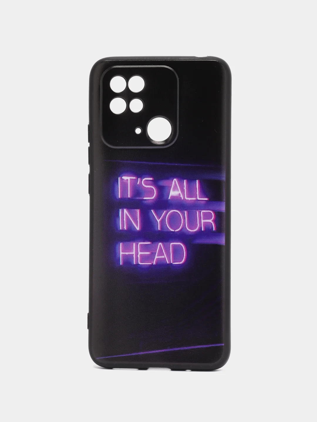 Серый силиконовый чехол для Xiaomi Redmi 10C, Poco C40, (Сяоми Редми 10С / Поко С40), с рисунком, с принтом