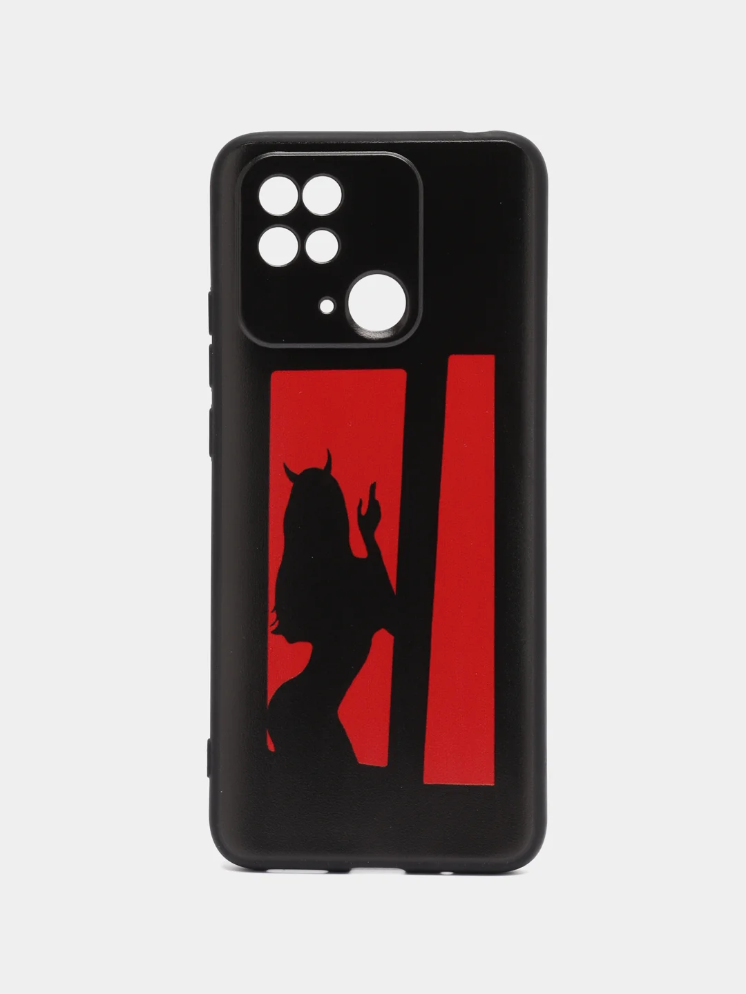 Рыжий силиконовый чехол для Xiaomi Redmi 10C, Poco C40, (Сяоми Редми 10С / Поко С40), с рисунком, с принтом