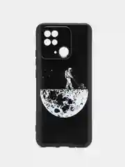 Мятный силиконовый чехол для Xiaomi Redmi 10C, Poco C40, (Сяоми Редми 10С / Поко С40), с рисунком, с принтом