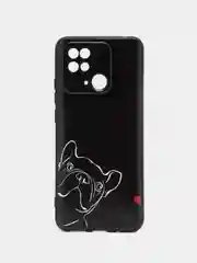 Песочный хаки силиконовый чехол для Xiaomi Redmi 10C, Poco C40, (Сяоми Редми 10С / Поко С40), с рисунком, с принтом