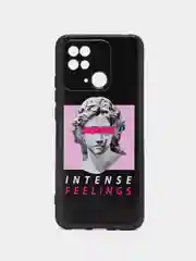 Золотой силиконовый чехол для Xiaomi Redmi 10C, Poco C40, (Сяоми Редми 10С / Поко С40), с рисунком, с принтом