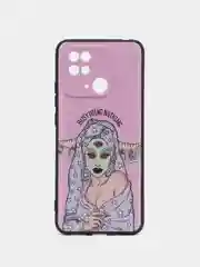 Приглушённый хаки силиконовый чехол для Xiaomi Redmi 10C, Poco C40, (Сяоми Редми 10С / Поко С40), с рисунком, с принтом
