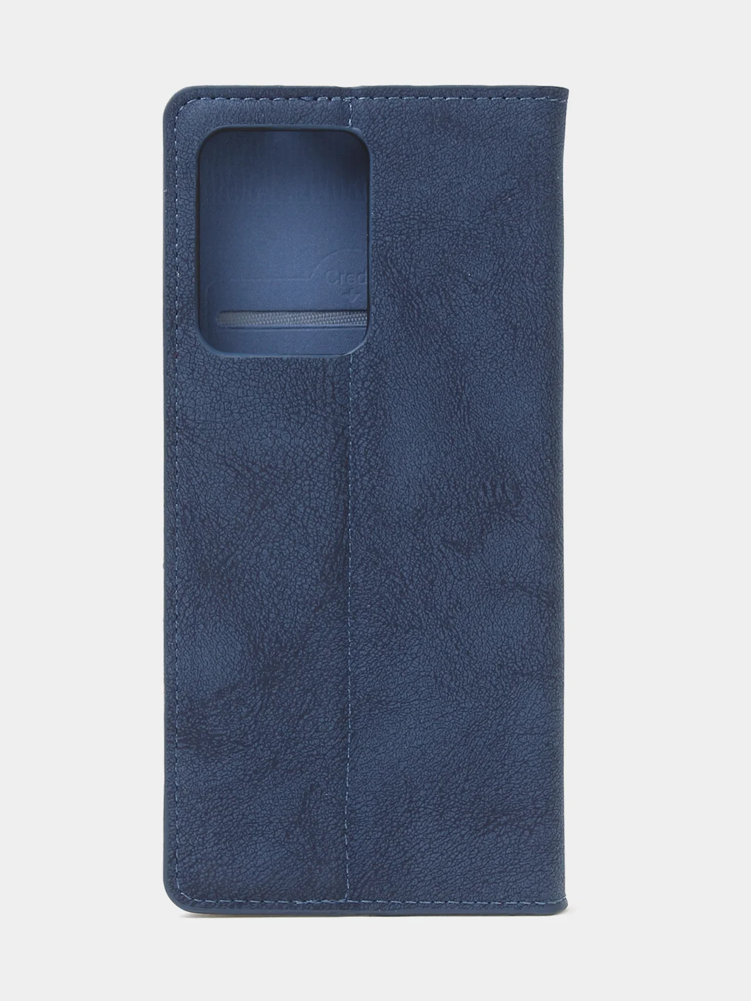 Синий чехол-книжка для Poco X5 Pro / Redmi Note 12 Pro 5G из нубука Super Creative