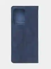 Синий чехол-книжка для Poco X5 Pro / Redmi Note 12 Pro 5G из нубука Super Creative