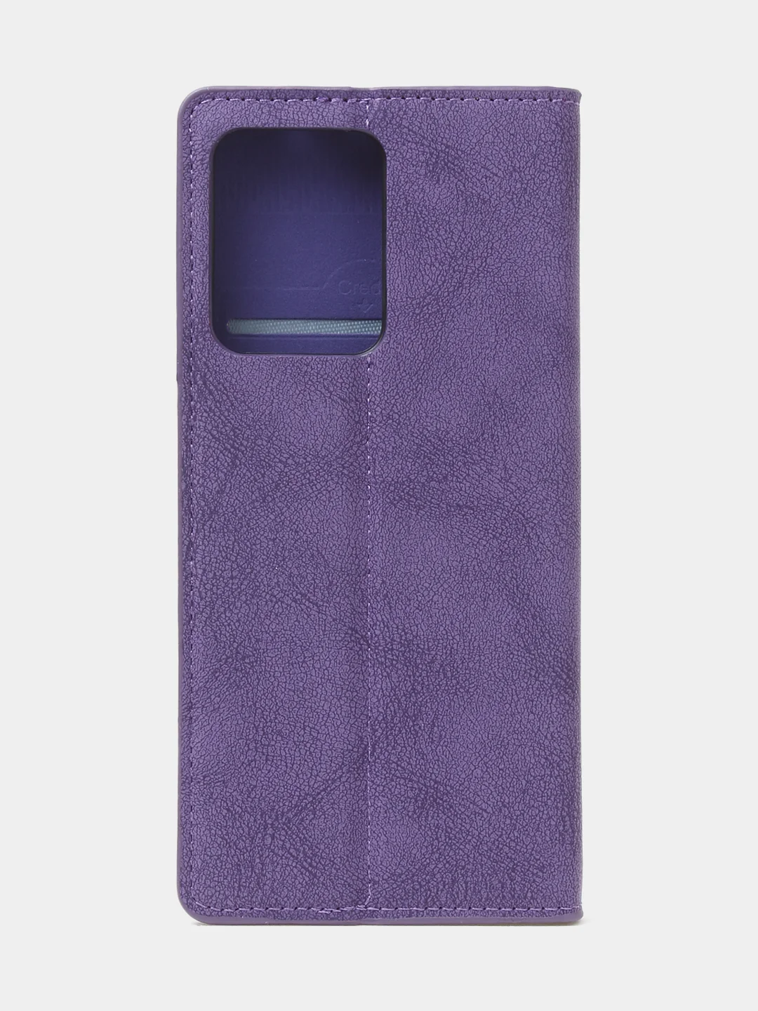 Фиолетовый чехол-книжка для Poco X5 Pro / Redmi Note 12 Pro 5G из нубука Super Creative