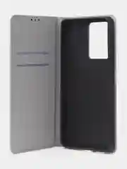 Тёмно-серый чехол-книжка для Poco X5 Pro / Redmi Note 12 Pro 5G из нубука Super Creative