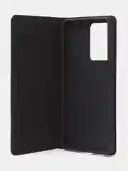 Черный чехол-книжка для Poco X5 Pro / Redmi Note 12 Pro 5G из нубука Super Creative