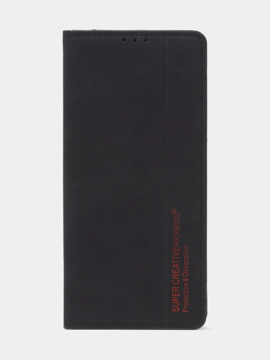 Черный чехол-книжка для Poco X5 Pro / Redmi Note 12 Pro 5G из нубука Super Creative