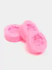 Силиконовая форма 3D Цветок "Розочка букетная" мини 3 штуки