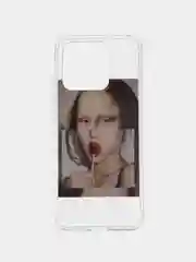 Багровый силиконовый чехол для Xiaomi Redmi 10C, Poco C40, (Сяоми Редми 10С / Поко С40), с рисунком, с принтом