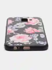 Силиконовый с ярким принтом чехол Samsung  j8 2018